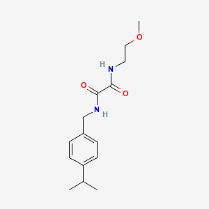 molecular formula C15H22N2O3 B4170824 N-(4-isopropylbenzyl)-N'-(2-methoxyethyl)ethanediamide 