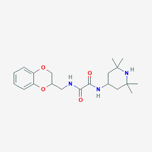 molecular formula C20H29N3O4 B4170833 N-(2,3-dihydro-1,4-benzodioxin-2-ylmethyl)-N'-(2,2,6,6-tetramethyl-4-piperidinyl)ethanediamide 