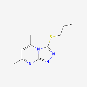 5,7-dimethyl-3-(propylthio)[1,2,4]triazolo[4,3-a]pyrimidine