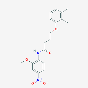 molecular formula C19H22N2O5 B4170868 4-(2,3-dimethylphenoxy)-N-(2-methoxy-4-nitrophenyl)butanamide 