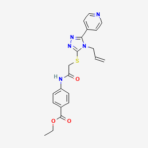 ethyl 4-[({[4-allyl-5-(4-pyridinyl)-4H-1,2,4-triazol-3-yl]thio}acetyl)amino]benzoate