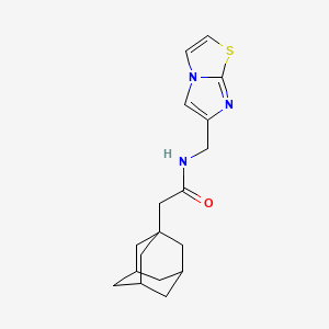 molecular formula C18H23N3OS B4170977 2-(1-adamantyl)-N-(imidazo[2,1-b][1,3]thiazol-6-ylmethyl)acetamide 