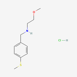 molecular formula C11H18ClNOS B4170999 (2-methoxyethyl)[4-(methylthio)benzyl]amine hydrochloride 