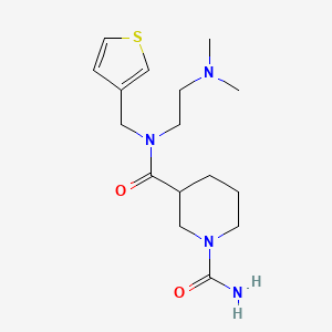 molecular formula C16H26N4O2S B4171014 N~3~-[2-(dimethylamino)ethyl]-N~3~-(3-thienylmethyl)piperidine-1,3-dicarboxamide 