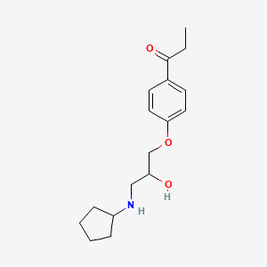 1-{4-[3-(cyclopentylamino)-2-hydroxypropoxy]phenyl}-1-propanone