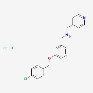 {3-[(4-chlorobenzyl)oxy]benzyl}(4-pyridinylmethyl)amine hydrochloride