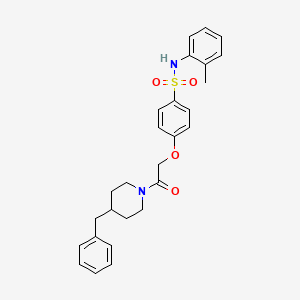 4-[2-(4-benzyl-1-piperidinyl)-2-oxoethoxy]-N-(2-methylphenyl)benzenesulfonamide