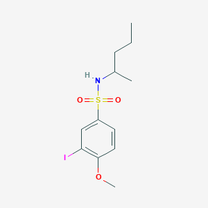 3-iodo-4-methoxy-N-(1-methylbutyl)benzenesulfonamide