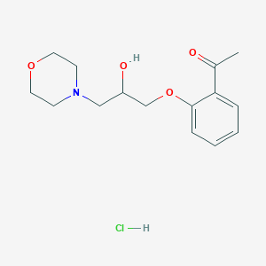 1-{2-[2-hydroxy-3-(4-morpholinyl)propoxy]phenyl}ethanone hydrochloride