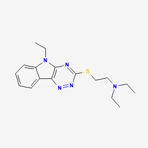 molecular formula C17H23N5S B4171121 N,N-diethyl-2-[(5-ethyl-5H-[1,2,4]triazino[5,6-b]indol-3-yl)thio]ethanamine 