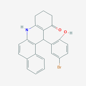 12-(5-bromo-2-hydroxyphenyl)-8,9,10,12-tetrahydrobenzo[a]acridin-11(7H)-one