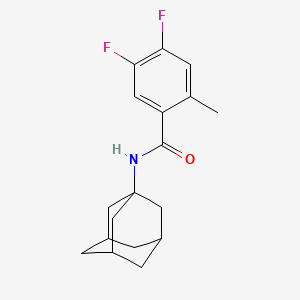 molecular formula C18H21F2NO B4171147 N-1-adamantyl-4,5-difluoro-2-methylbenzamide 