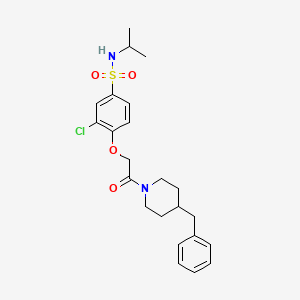 4-[2-(4-benzyl-1-piperidinyl)-2-oxoethoxy]-3-chloro-N-isopropylbenzenesulfonamide