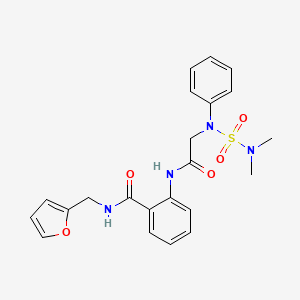 2-({N-[(dimethylamino)sulfonyl]-N-phenylglycyl}amino)-N-(2-furylmethyl)benzamide