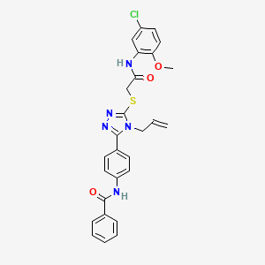 N-{4-[4-allyl-5-({2-[(5-chloro-2-methoxyphenyl)amino]-2-oxoethyl}thio)-4H-1,2,4-triazol-3-yl]phenyl}benzamide