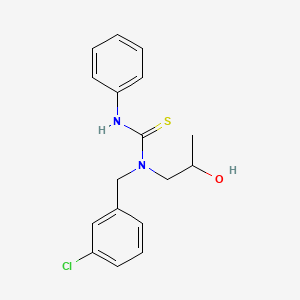 N-(3-chlorobenzyl)-N-(2-hydroxypropyl)-N'-phenylthiourea