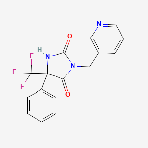 5-phenyl-3-(3-pyridinylmethyl)-5-(trifluoromethyl)-2,4-imidazolidinedione