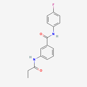 N-(4-fluorophenyl)-3-(propionylamino)benzamide