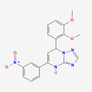7-(2,3-dimethoxyphenyl)-5-(3-nitrophenyl)-4,7-dihydro[1,2,4]triazolo[1,5-a]pyrimidine