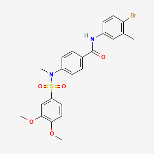 N-(4-bromo-3-methylphenyl)-4-[[(3,4-dimethoxyphenyl)sulfonyl](methyl)amino]benzamide