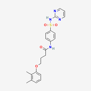 molecular formula C22H24N4O4S B4171368 4-(2,3-dimethylphenoxy)-N-{4-[(2-pyrimidinylamino)sulfonyl]phenyl}butanamide 