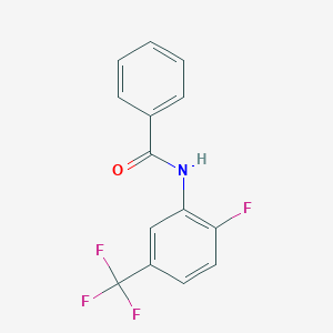 molecular formula C14H9F4NO B4171369 N-[2-fluoro-5-(trifluoromethyl)phenyl]benzamide 