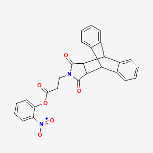 2-nitrophenyl 3-(16,18-dioxo-17-azapentacyclo[6.6.5.0~2,7~.0~9,14~.0~15,19~]nonadeca-2,4,6,9,11,13-hexaen-17-yl)propanoate
