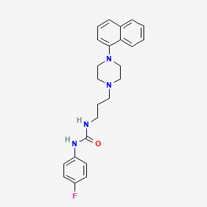 N-(4-fluorophenyl)-N'-{3-[4-(1-naphthyl)-1-piperazinyl]propyl}urea