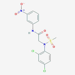 N~2~-(2,4-dichlorophenyl)-N~2~-(methylsulfonyl)-N~1~-(3-nitrophenyl)glycinamide