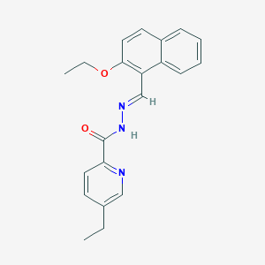 N'-[(2-ethoxy-1-naphthyl)methylene]-5-ethyl-2-pyridinecarbohydrazide