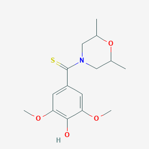 4-[(2,6-dimethyl-4-morpholinyl)carbonothioyl]-2,6-dimethoxyphenol
