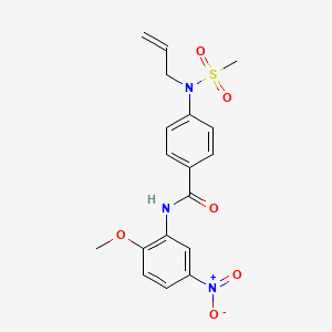 4-[allyl(methylsulfonyl)amino]-N-(2-methoxy-5-nitrophenyl)benzamide