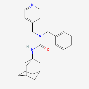 molecular formula C24H29N3O B4171519 N'-1-adamantyl-N-benzyl-N-(4-pyridinylmethyl)urea 