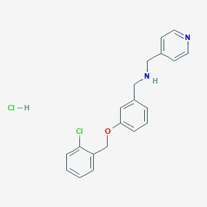 molecular formula C20H20Cl2N2O B4171567 {3-[(2-chlorobenzyl)oxy]benzyl}(4-pyridinylmethyl)amine hydrochloride 