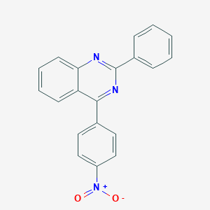 molecular formula C20H13N3O2 B417157 4-(4-Nitrophenyl)-2-phenylquinazoline CAS No. 254966-96-6