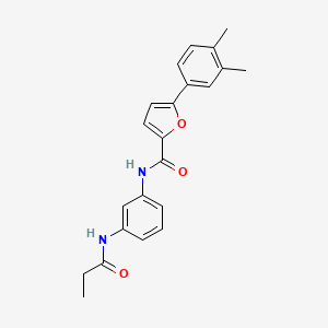 molecular formula C22H22N2O3 B4171626 5-(3,4-dimethylphenyl)-N-[3-(propionylamino)phenyl]-2-furamide 