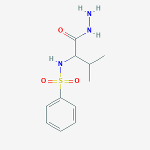 N-[1-(hydrazinocarbonyl)-2-methylpropyl]benzenesulfonamide