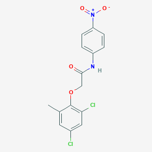 molecular formula C15H12Cl2N2O4 B417177 2-(2,4-dichloro-6-methylphenoxy)-N-(4-nitrophenyl)acetamide 