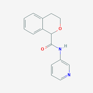 molecular formula C15H14N2O2 B4171787 N-3-pyridinyl-3,4-dihydro-1H-isochromene-1-carboxamide 