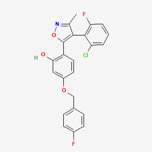 2-[4-(2-chloro-6-fluorophenyl)-3-methyl-5-isoxazolyl]-5-[(4-fluorobenzyl)oxy]phenol