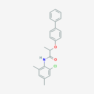 molecular formula C23H22ClNO2 B4171888 2-(4-biphenylyloxy)-N-(2-chloro-4,6-dimethylphenyl)propanamide 