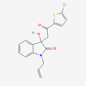 1-allyl-3-[2-(5-chloro-2-thienyl)-2-oxoethyl]-3-hydroxy-1,3-dihydro-2H-indol-2-one