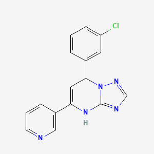 7-(3-chlorophenyl)-5-(3-pyridinyl)-4,7-dihydro[1,2,4]triazolo[1,5-a]pyrimidine