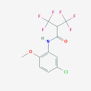 N-(5-chloro-2-methoxyphenyl)-3,3,3-trifluoro-2-(trifluoromethyl)propanamide