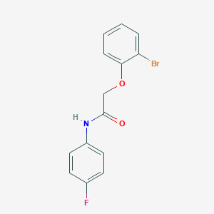 molecular formula C14H11BrFNO2 B417196 2-(2-bromophenoxy)-N-(4-fluorophenyl)acetamide 