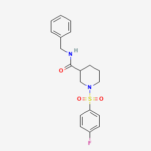 N-benzyl-1-[(4-fluorophenyl)sulfonyl]-3-piperidinecarboxamide