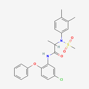 N~1~-(5-chloro-2-phenoxyphenyl)-N~2~-(3,4-dimethylphenyl)-N~2~-(methylsulfonyl)alaninamide