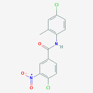 molecular formula C14H10Cl2N2O3 B417200 4-chloro-N-(4-chloro-2-methylphenyl)-3-nitrobenzamide 