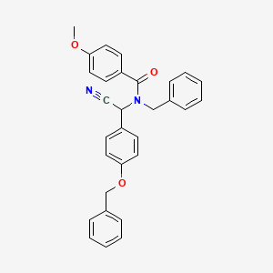 molecular formula C30H26N2O3 B4172005 N-benzyl-N-[[4-(benzyloxy)phenyl](cyano)methyl]-4-methoxybenzamide 