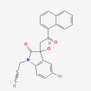 5-bromo-3-hydroxy-3-[2-(1-naphthyl)-2-oxoethyl]-1-(2-propyn-1-yl)-1,3-dihydro-2H-indol-2-one